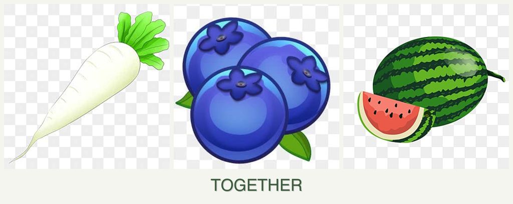 Can you plant radishes, blueberries and melons together?