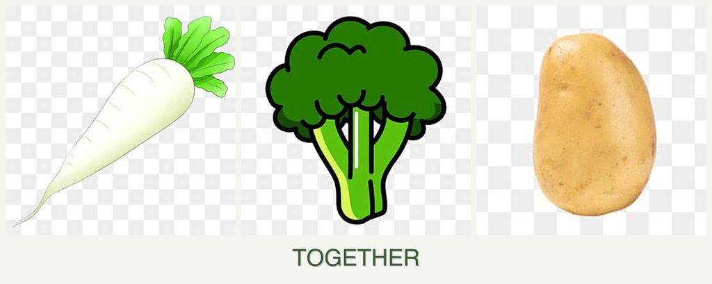 Can you plant radishes, broccoli and potatoes together?