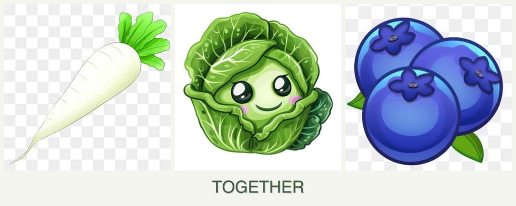 Can you plant radishes, cabbage and blueberries together?