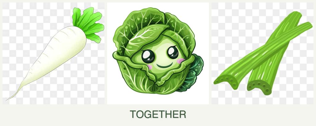 Can you plant radishes, cabbage and celery together?