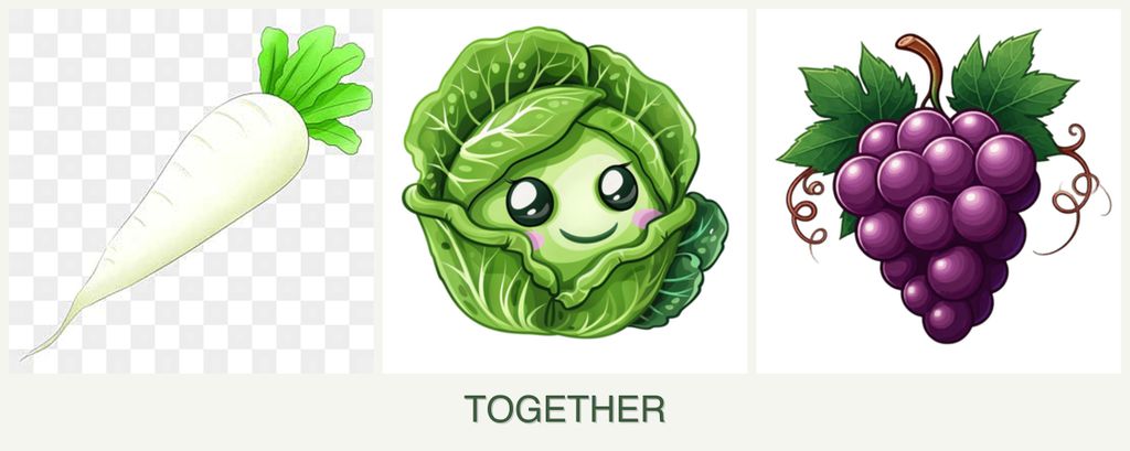 Can you plant radishes, cabbage and grapes together?