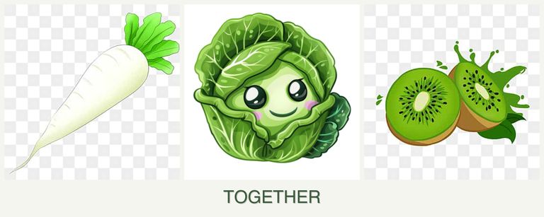 Can you plant radishes, cabbage and kiwi together?