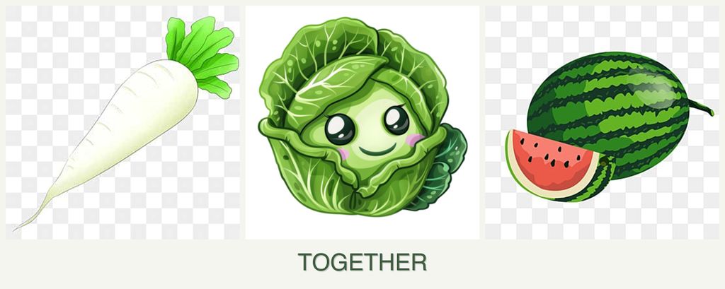 Can you plant radishes, cabbage and melons together?