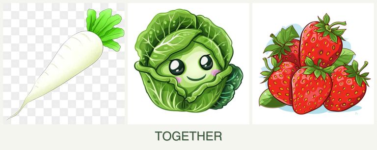 Can you plant radishes, cabbage and strawberries together?