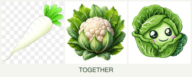 Can you plant radishes, cauliflower and cabbage together?