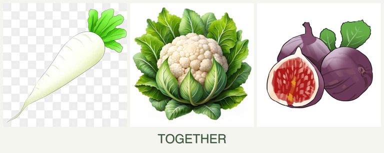 Can you plant radishes, cauliflower and figs together?