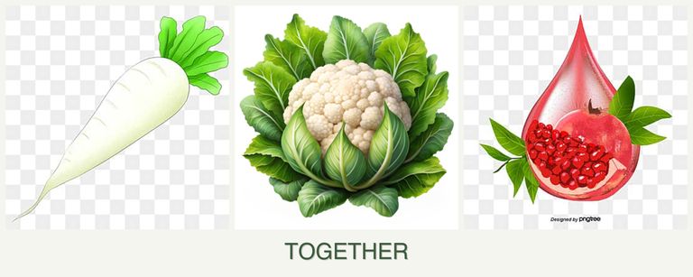 Can you plant radishes, cauliflower and pomegranates together?