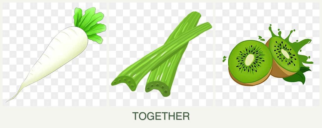Can you plant radishes, celery and kiwi together?