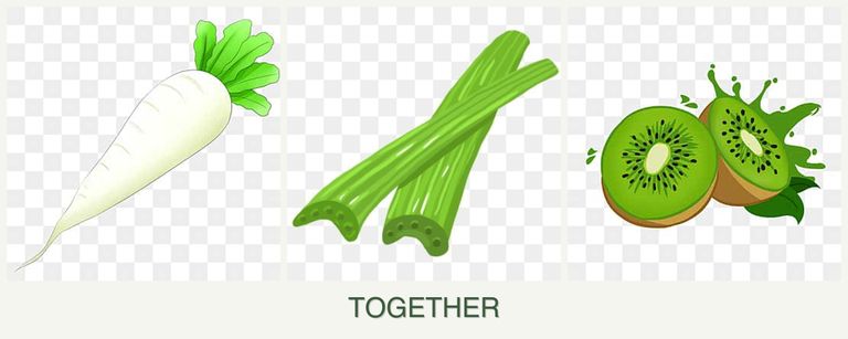 Can you plant radishes, celery and kiwi together?