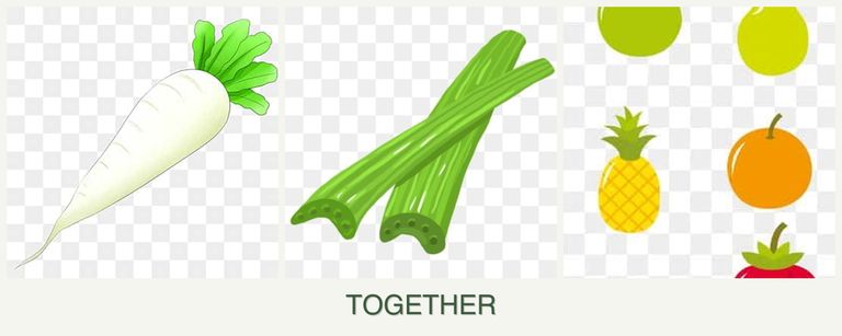 Can you plant radishes, celery and pears together?