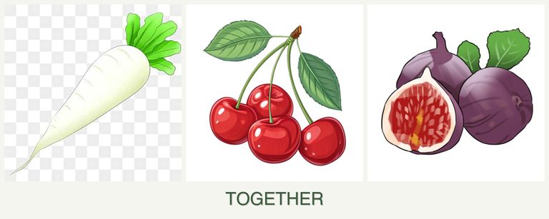 Can you plant radishes, cherries and figs together?