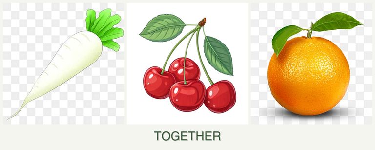 Can you plant radishes, cherries and oranges together?