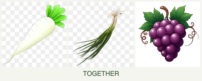 Can you plant radishes, chives and grapes together?