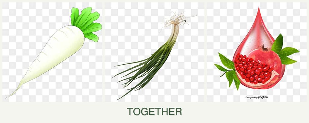 Can you plant radishes, chives and pomegranates together?