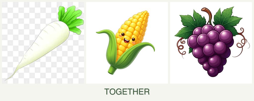 Can you plant radishes, corn and grapes together?