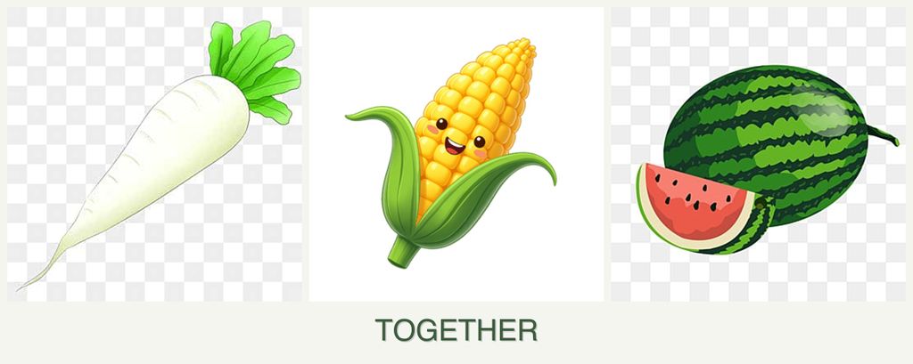 Can you plant radishes, corn and melons together?