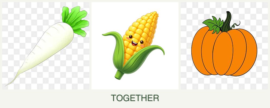 Can you plant radishes, corn and pumpkin together?