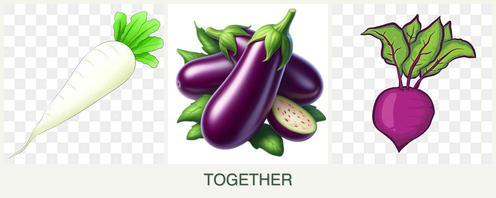 Can you plant radishes, eggplant and beets together?