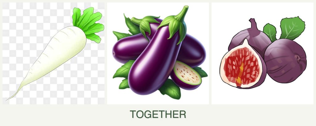 Can you plant radishes, eggplant and figs together?