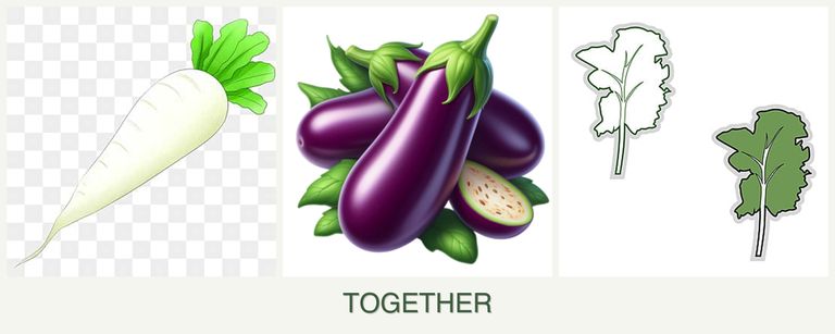 Can you plant radishes, eggplant and kale together?