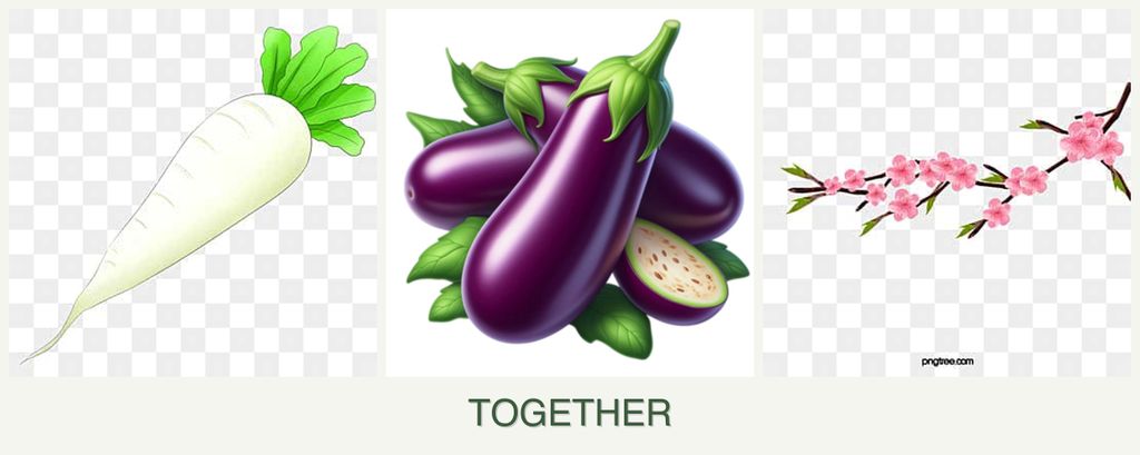 Can you plant radishes, eggplant and peaches together?