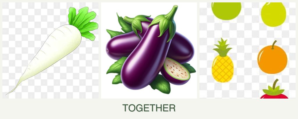 Can you plant radishes, eggplant and pears together?