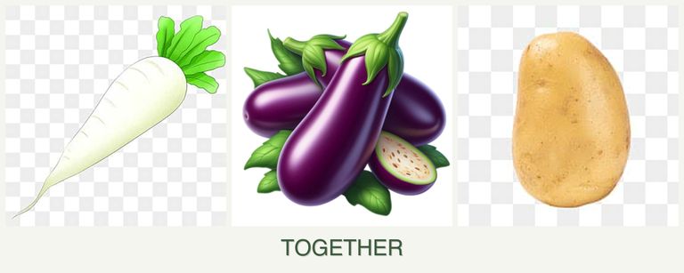 Can you plant radishes, eggplant and potatoes together?