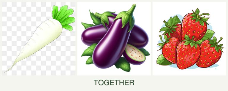 Can you plant radishes, eggplant and strawberries together?