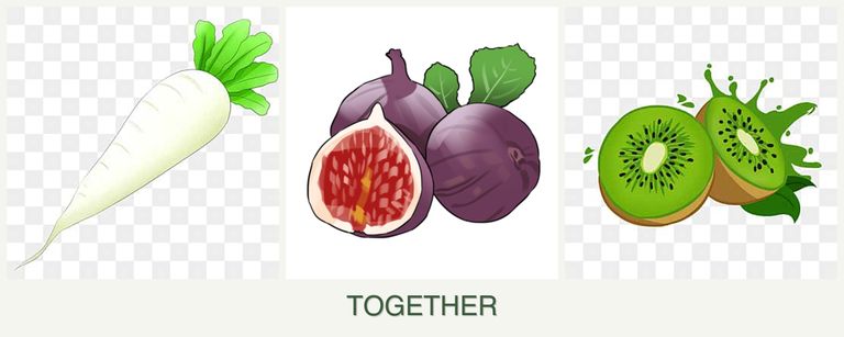 Can you plant radishes, figs and kiwi together?