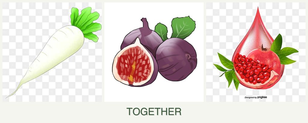 Can you plant radishes, figs and pomegranates together?