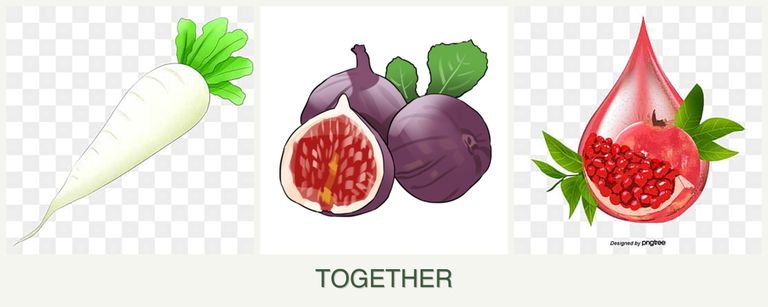Can you plant radishes, figs and pomegranates together?