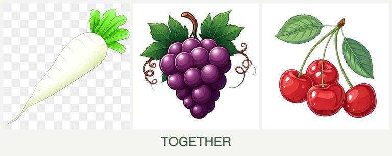 Can you plant radishes, grapes and cherries together?