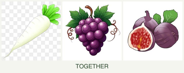 Can you plant radishes, grapes and figs together?