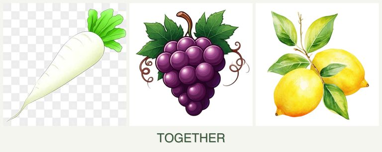 Can you plant radishes, grapes and lemons together?