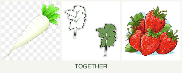 Can you plant radishes, kale and strawberries together?