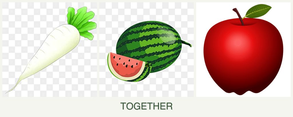 Can you plant radishes, melons and apples together?