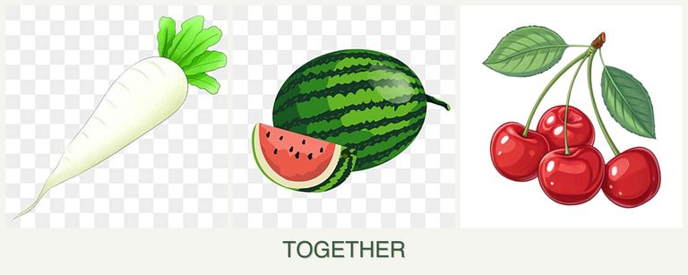 Can you plant radishes, melons and cherries together?
