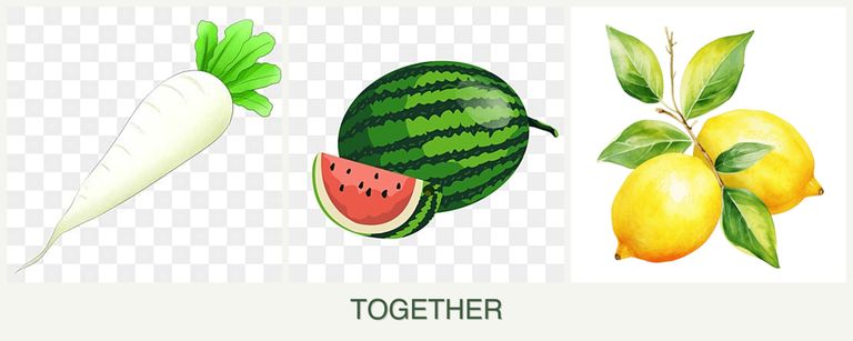 Can you plant radishes, melons and lemons together?
