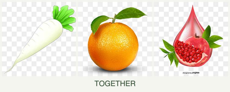 Can you plant radishes, oranges and pomegranates together?