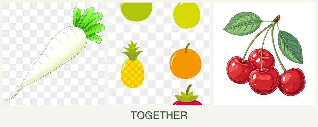 Can you plant radishes, pears and cherries together?
