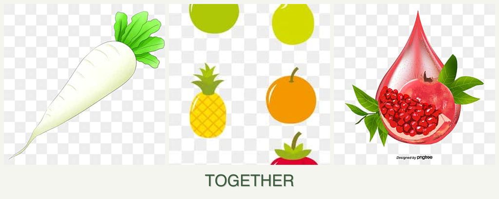 Can you plant radishes, pears and pomegranates together?