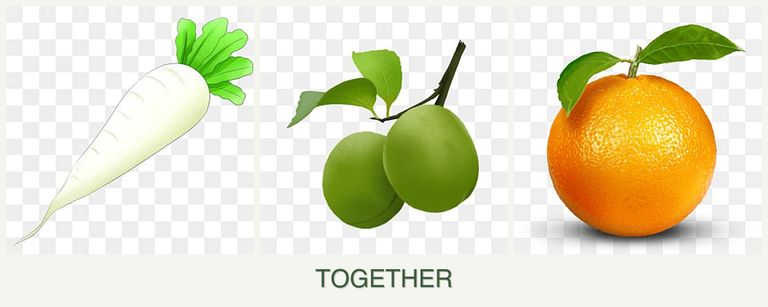 Can you plant radishes, plums and oranges together?