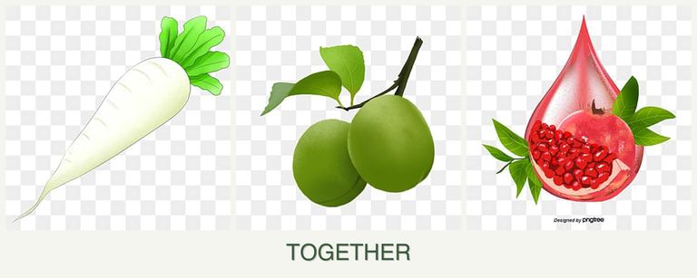Can you plant radishes, plums and pomegranates together?