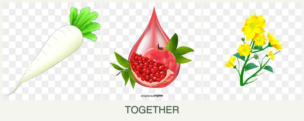 Can you plant radishes, pomegranates and calendula together?