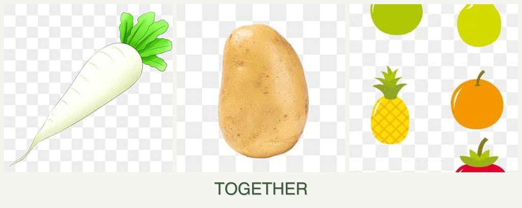 Can you plant radishes, potatoes and pears together?