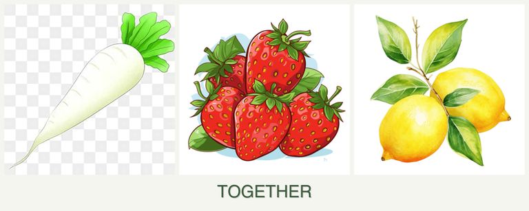 Can you plant radishes, strawberries and lemons together?