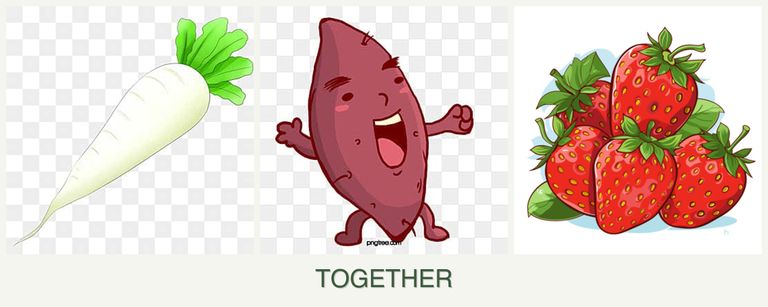 Can you plant radishes, sweet potatoes and strawberries together?