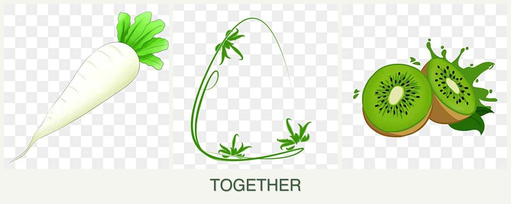 Can you plant radishes, tarragon and kiwi together?