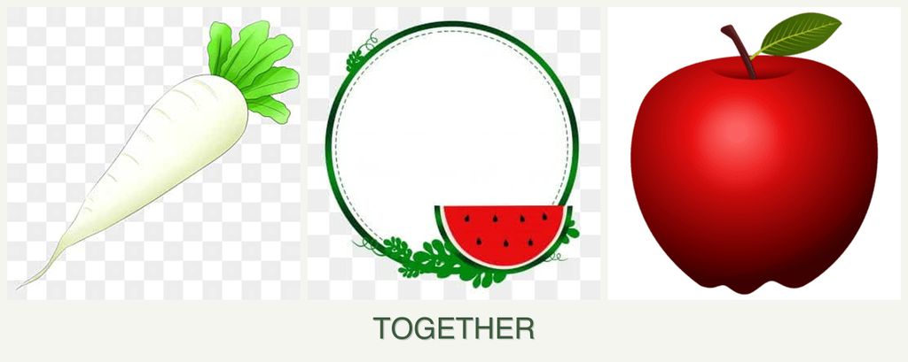 Can you plant radishes, watermelons and apples together?