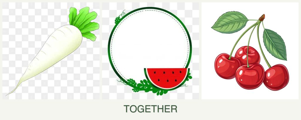 Can you plant radishes, watermelons and cherries together?